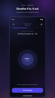 ClockOut — breathing step